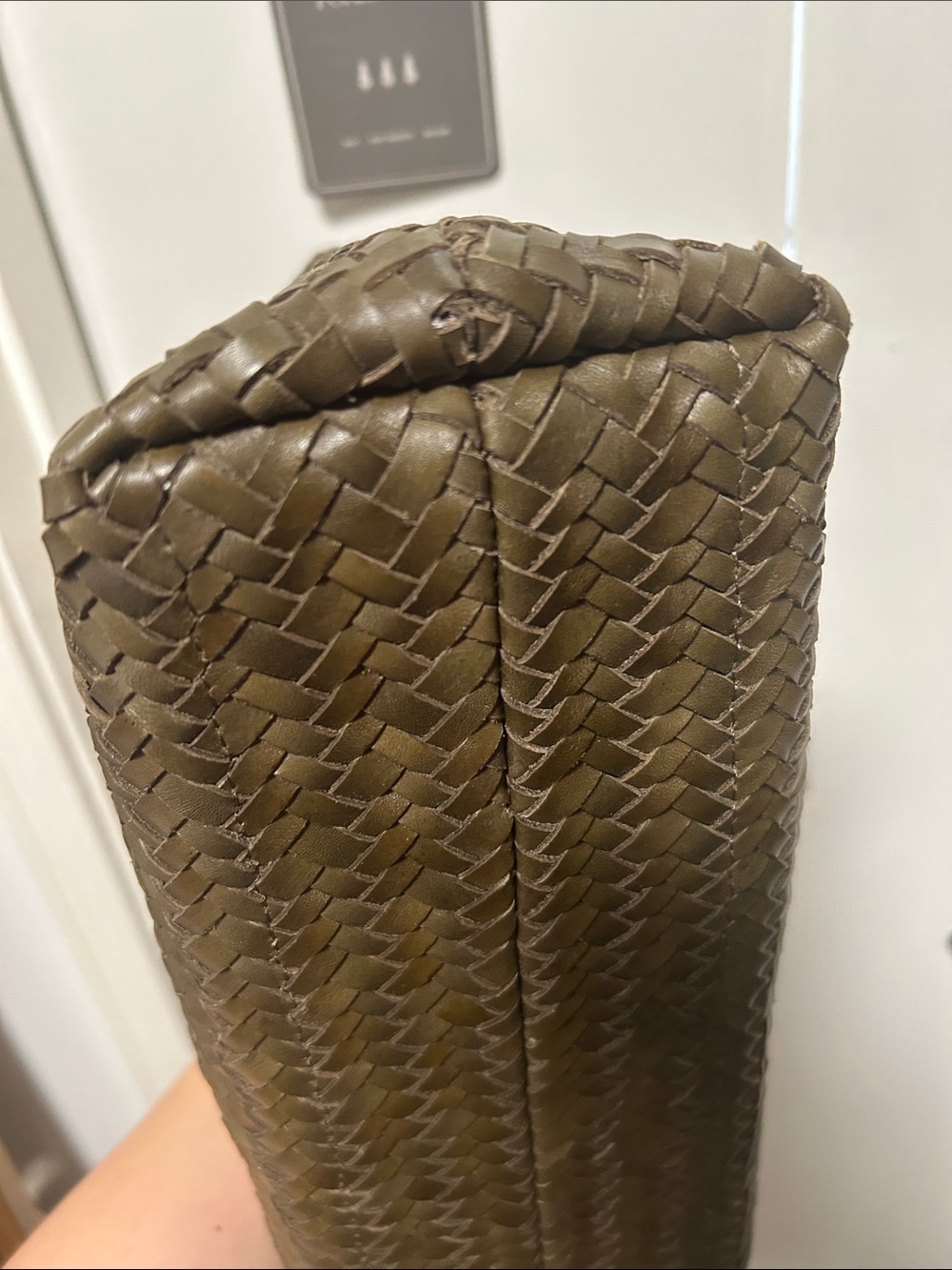 Like New Condition Madewell Woven Zip Top Shoulder Bag - Picture 7 of 11